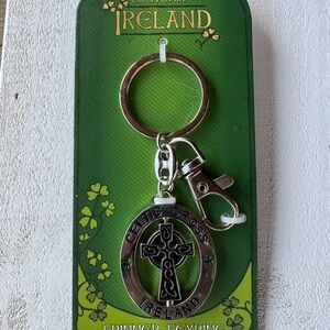 Celtic Cross Spinner Keyring